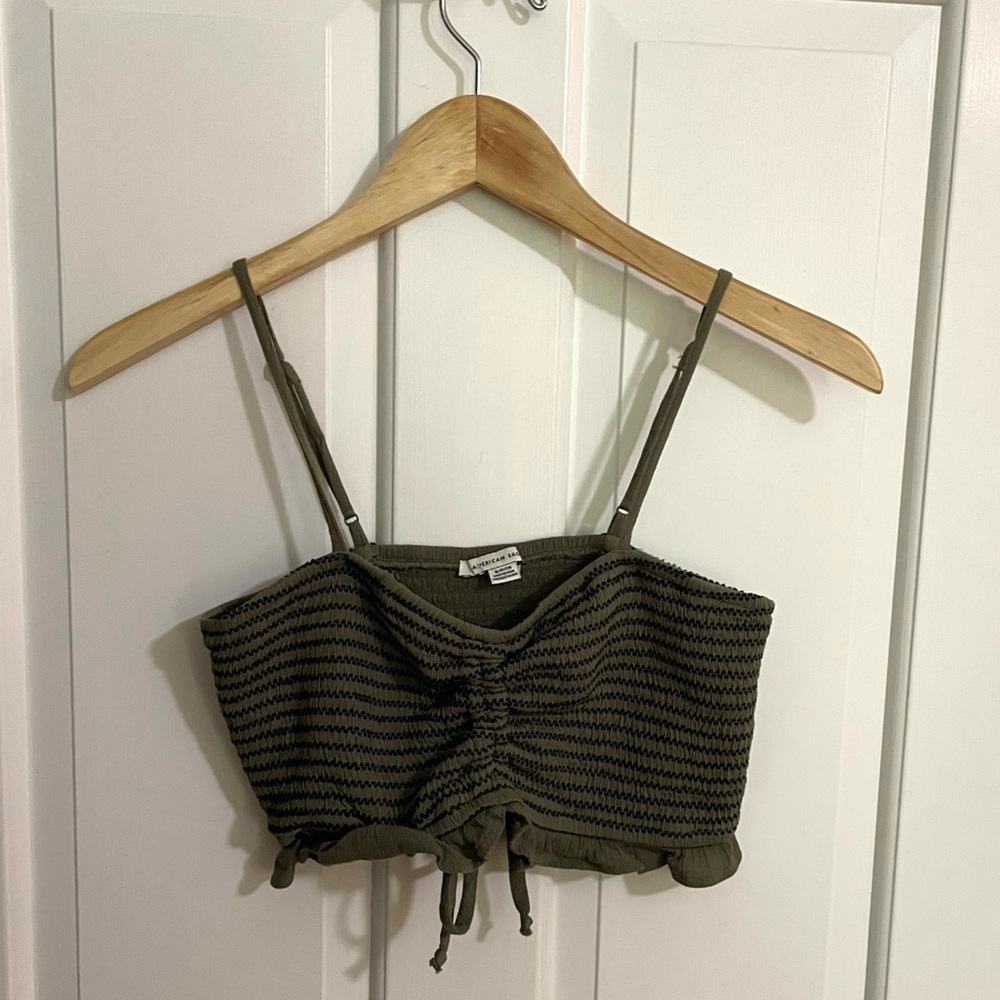 American Eagle Green Tank Top Size S